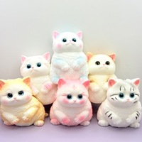 Jouets anti-stress de haute qualité, jouets à presser, jouets moelleux pour soulager le stress, chat moelleux, chat mignon, jouet Squishy en promotion pour le stress