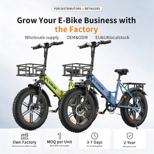 <b>20</b>" Foldable 4.0 Fat <b>Tire</b> Electric Bike 250W 25KM/H CE EN15194 StVZO 48V13Ah 75Miles 60NM EU UK Warehouse Wholesale - Product Image 1