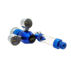 Hot Sale US <span class=keywords><strong>Standard</strong></span> Aquarium CGA320 <span class=keywords><strong>CO2</strong></span>-Zylinder Mini Dual Gauge Display Blasen zähler Rückschlag ventil Druckregler - Product Image 2