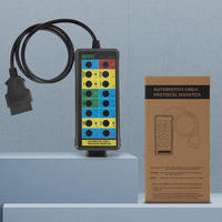 Monitor de Protocolo OBDII Automotriz, Caja de Conexión OBD2 de 16 Pines DLC, Herramienta de Diagnóstico de Bus CAN para Automóviles