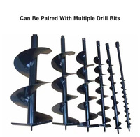 Perceuse à tarière portative industrielle à refroidissement par air, 62 cm³, à essence, pour clôtures et aménagements paysagers
