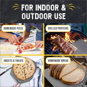 Pala para <span class=keywords><strong>Pizza</strong></span> a Cuadros Extra Grande con Mango Plegable, Accesorios para Horno <span class=keywords><strong>de</strong></span> <span class=keywords><strong>Pizza</strong></span> al Aire Libre, Resistente al Calor, Apto para Horno y Lavavajillas - Product Image 2