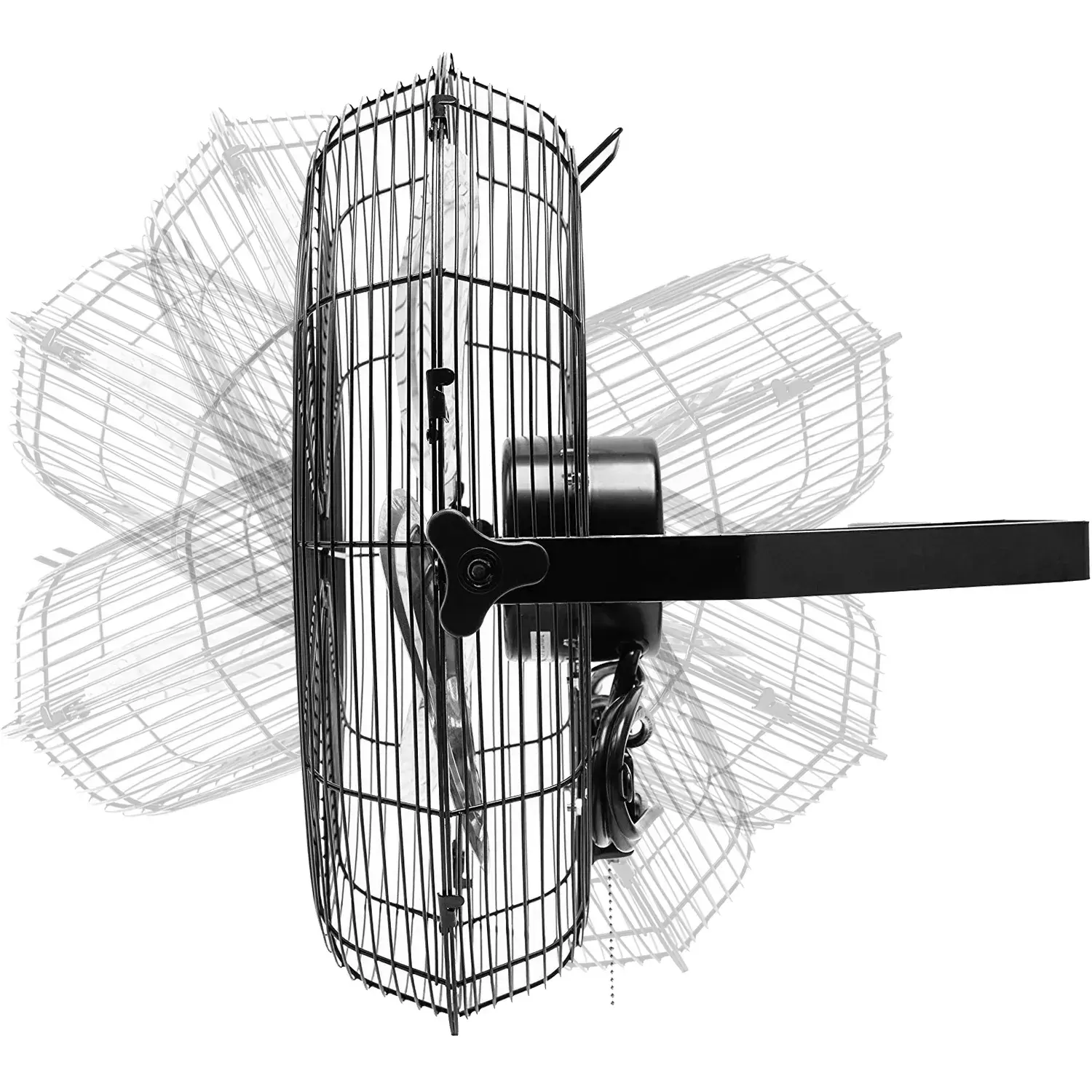 2 в 1 настенный Регулируемый угол наклона большой промышленный вытяжной вентилятор HJ-16WFM вентиляционный вентилятор 16 дюймов настенный вентилятор