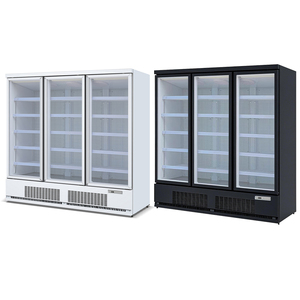 <span class=keywords><strong>Congelatore</strong></span> Verticale Commerciale No Frost <span class=keywords><strong>con</strong></span> 3 Porte in Vetro, Raffreddamento ad Aria, Illuminazione LED, Espositore Refrigerato per Supermercati - Product Image 3