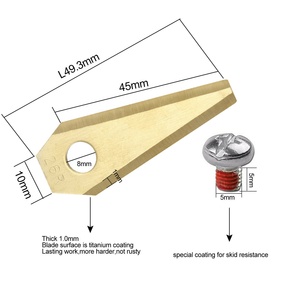 9 lames de coupe robotique de haute qualité pour tondeuse à gazon électrique Bos <span class=keywords><strong>Indego</strong></span> - Product Image 5