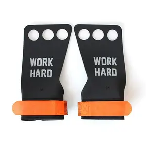 Premium Silicone Padding anti slip Weight Lifting Adjustable Customs Wrist Straps Grip Pad For Weight Lifting Power deadlift Gr