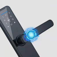 Cerradura inteligente para puerta de Hotel, dispositivo de cierre con huella dactilar, tarjeta de acceso, Wifi, app Smart life, Tuya
