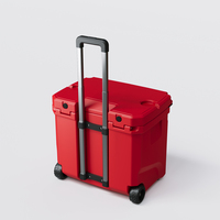 Glacière isotherme portable 35L en PE avec haut-parleur et poignée à corde