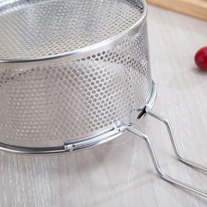 Herramienta de acero inoxidable para cocinar patatas fritas, tapas, presentación de alimentos, herramienta para anillos de cebolla, cesta para servir chips, Mini con mango de Chef - Product Image 2