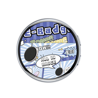 Badge numérique intelligent IA personnalisé avec écran d'affichage Anime, broche, cordon et fonction photo portable
