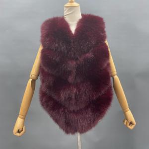 Janefur Mujeres Moda Abrigos Invierno y Otoño Delgado Chaleco de Piel Falsa - Product Image 3