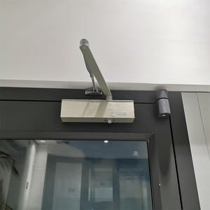 ประตูอลูมิเนียมบานกระจกสองชั้นฉนวนกันความร้อนประตูพาณิชย์สำหรับร้านค้า - Product Image 5