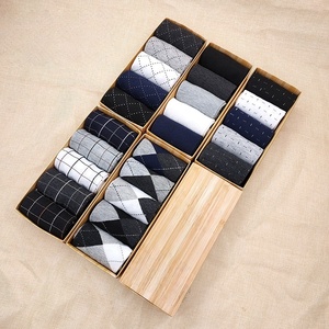 Wholesale Custom Cotton <b>Socks</b> for Men Formal Business Dress Work <b>Socks</b> with Logo Gift Box Set High Quality Manufacturer - Product Image 1