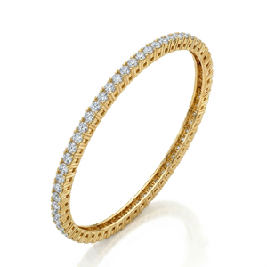Pulsera de Tenis con Diamante Cultivado en Laboratorio de 5.23 Ct, Certificado IGI, Oro Amarillo, Blanco o Rosa de 9K, Unisex, para Compromiso o Boda - Product Image 1