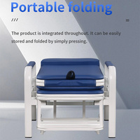 Silla de Acompañante Plegable y Ajustable de Acero, Multiusos, Portátil, de Diseño Moderno, para Hospital, Superventas