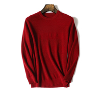 Pull tricoté en cachemire pur pour hommes, chandail à col ras du cou, style vintage, collection automne et hiver 100