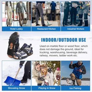 YTD YTD-019B Crampones Antideslizantes Sin Púas Unisex de 1.5mm de Grosor para Nieve Interior/Exterior, Cubrecalzado con Suela de Goma Antideslizante - Product Image 6