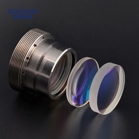 Lentille collimateur en silice fondue 532nm D37 FL200mm pour faisceau uniforme, idéale pour l'usinage de matériaux composites, avec support OEM