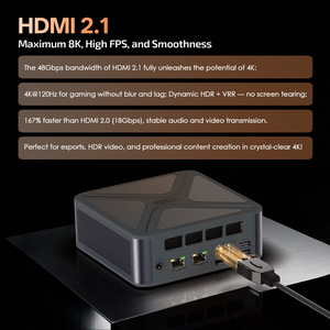 Mini PC para Juegos GH8 <span class=keywords><strong>AMD</strong></span> <span class=keywords><strong>Ryzen</strong></span> <span class=keywords><strong>9</strong></span> 8945HS 5.2GHz Frecuencia Turbo Máxima, Compatible con Thunderbolt 4, Pantalla Cuádruple - Product Image 6
