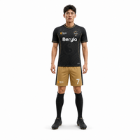 Maßgeschneidertes Fußball-Trikot für Sportteams Unisex Tiger-Design Wärmeübertragungsdruck Schnelltrocknend Atmungsaktiv 100% Polyester Sportbekleidung