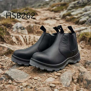 Chaussures de sécurité ZYF en cuir Crazy Horse haut de gamme pour la construction de tunnels, réparation de quais, avec bande élastique haute extensibilité, <span class=keywords><strong>bottes</strong></span> de travail pour hommes HSB009 - Product Image 5
