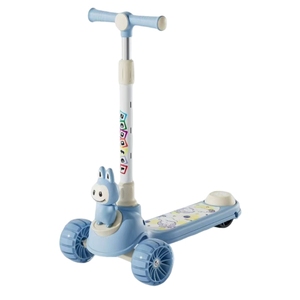Trottinette à 3 roues pour enfants avec roues lumineuses, hauteur réglable, design pliable, lumière incluse - Cadeau de fête - Product Image 1