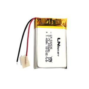 Iec62133 인증 충전식 폴리머 리튬 이온 셀 평면 배터리 502535 802035 와 400Mah 3.7V <span class=keywords><strong>Lipo</strong></span> 배터리 - Product Image 1