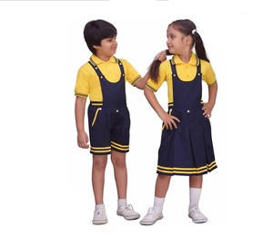 Uniforme scolaire en coton de haute qualité Design confortable et doux pour les filles et les garçons Code vestimentaire de la maternelle pour les enfants - Product Image 4
