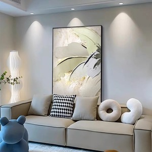 Pintura al Óleo Moderna Personalizada de Estilo Art <span class=keywords><strong>Deco</strong></span>, con Marco de Madera y Aluminio, para Colgar en la Sala de Estar, Decoración de Pared para Bodas - Product Image 2