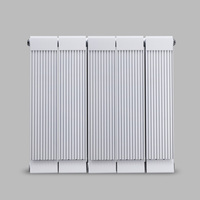 Radiateur mural industriel rectangulaire, personnalisable avec couvercle à clips multi-trous, plage de longueur de 300 à 1800 mm