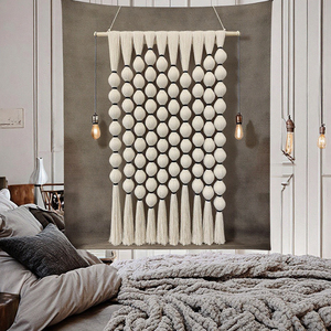 Đẹp Đấm Hình Chữ Nhật Sphericity Macrame Trang Trí Nội Thất Nghệ Thuật Tường Treo Thiết Kế Trang Trí Nội Thất Tường Trang Trí Nội Thất Cho Nhà Phòng Khách - Product Image 1