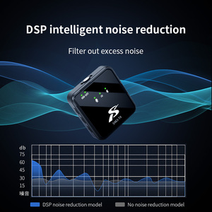 Chuyên nghiệp không dây Lavalier mic VE Áo Micro không dây với sạc Hộp ngăn cho Iphone live streaming vlog - Product Image 3