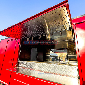 Grande cuisine extérieure mobile Intelli Hot Dog Dessert Cart Ice Cream Coffee Pizza Food Trailer truck Entièrement équipé - Product Image 3