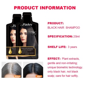 Shampooing professionnel personnalisé en usine, 10 teintes, coloration rapide, couleur noire, lotion pour cheveux, ml - Product Image 3