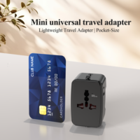 Adaptador de Viaje Universal Mini FOXCAN (USB-C/USB-A) PD 12W, Cargador de Pared Todo en Uno para Portátil