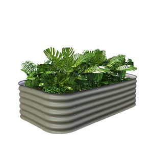 Cama de jardín elevada de Aluzinc, caja de macetero para exteriores, para cultivo - Product Image 2