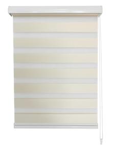 Persianas motorizadas manuales de lino modernas como persianas de cebra integradas bien ventiladas para ventanas francesas - Product Image 3