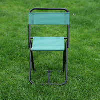 Chaise de plage pliante de style camping de luxe pour l'extérieur avec cadre en tube de fer renforcé triangulaire et tissu Oxford résistant à l'usure