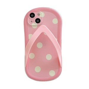 AilesTecca Funny 3D <strong>Flip</strong> <strong>Flops</strong> Polka Dot Phone Case Soft TPU Shockproof Cover for iPhone 17 16 15 14 13 12 Pro Max - Product Image 6