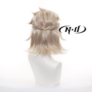 เอ็นดี อัลเบโด้ วิกผมคอสเพลย์สีน้ำตาลอ่อน ทนความร้อน ขนาดเล็ก ไม่ต้องใช้กาว ความหนาแน่น 130% พร้อมตาข่ายคลุมผมแบบโรส น้ำหนัก 360 กรัม - Product Image 4