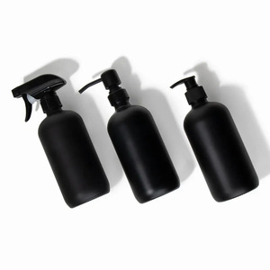 Botellas de Champú de Vidrio Ámbar Vacías de Lujo para Baño, Reciclables y Personalizadas, de 500 ml, con Dispensador y Bomba, Fábrica en China - Product Image 2