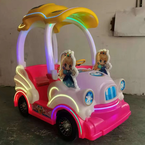 Équipement d'amusement électrique à deux places pour enfants, à quatre roues, sur le thème des contes de fées, grand modèle, pour stand de marché nocturne, en plastique durable - Product Image 1