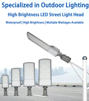 Éclairage public routier IP67, lampadaire extérieur étanche 50W 100W 150W 200W, lampadaire LED en aluminium sur poteau