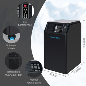 Climatiseur Portable Commercial Extérieur 18000-24000 BTU, Climatiseur Industriel Mobile à Double Tuyau, Climatiseur AC Portable - Product Image 5