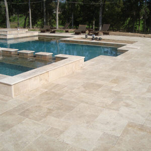 <span class=keywords><strong>Prix</strong></span> de gros Extérieur Naturel Beige Blanc Motif Français <span class=keywords><strong>Pavé</strong></span> Design Moderne Carreau de travertin antique - Product Image 5