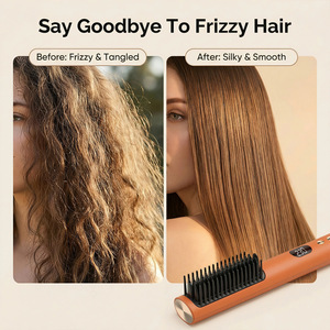130 à 230 ° <span class=keywords><strong>Brosse</strong></span> lissante pour cheveux C Range avec écran LED 60W, 10 niveaux de température, 360° °   Outil de coiffage rotatif pour salon - Product Image 4