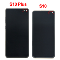 Pièce de Rechange de Réparation TFT avec Cadre Original S10+ S10p Écran Tactile S10 Plus Écran LCD pour Samsung Galaxy G975 VF/DS G973 F