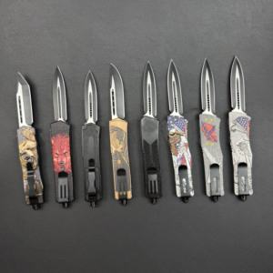 Cuchillo de bolsillo plegable personalizable con mango de aleación de zinc hoja deslizante 5CR15 para acampar y cazar cuchillo utilitario OEM - Product Image 2