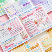 Buku Catatan Jurnal Lucu Bergaya Girly Mr. Paper Square untuk Menulis Memo dan Diary