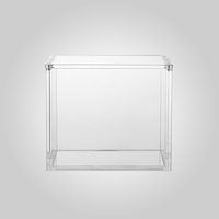 Boîte de présentation magnétique en acrylique transparente personnalisée pour booster box anglais, protection UV pour cartes TCG